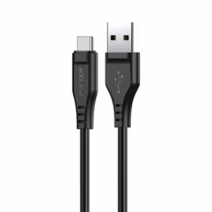 USB kabelis Acefast C3-04 USB-A to USB-C 1.2m juodas