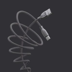 "Forever Tornado" kabelis USB - USB-C 1,0 m 3A juodas