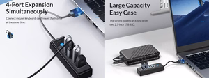 ORICO šakotuvas 4 prievadų USB 3.0 PW4U-U3