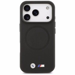 BMW M FW Metal Logo Magnetinis dėklas iPhone 17 Pro - juodas