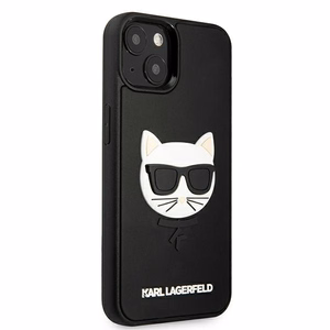 Karl Lagerfeld 3D Rubber Choupette чехол для iPhone 13 mini - Чёрный