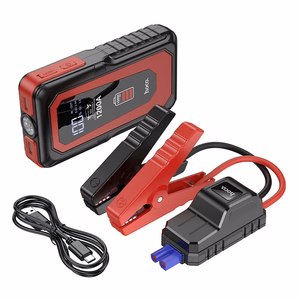 Išorinė baterija Hoco 10000 mAh 2A su automobilio avariniu starteriu QS3 juoda