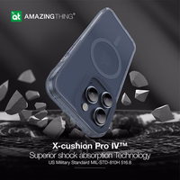 Amazing Thing Titan Pro magnetinis dėklas MagSafe 10FT IP156.1PTMBU iPhone 15 Pro mėlynas