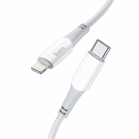 Kabelis USB-C į Lightning Hoco PD 3A 20W 1 m X70 baltas