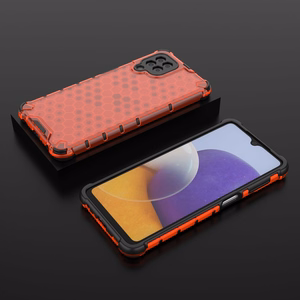 Honeycomb Case броневой чехол с TPU бампером для Samsung Galaxy A22 4G красный