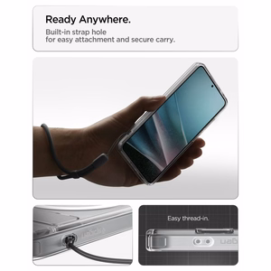 Spigen Ultra Hybrid S Mag MagSafe dėklas skirtas Samsung Galaxy S26 - skaidrus ir baltas