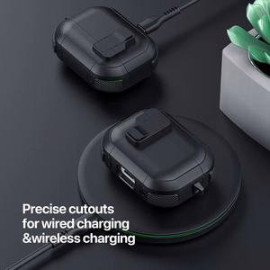 DUX DUCIS PECP - TPU+PC apsauginis dėklas AirPods 4 juodas