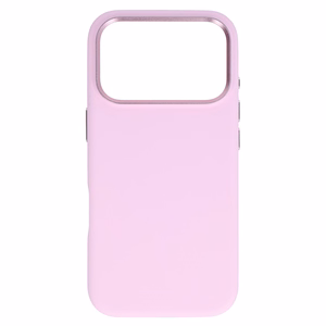 Liavec Silky dėklas su metaliniu kameros rėmeliu, skirtas iPhone 18 Pro Max/17 Pro Max, rožinis
