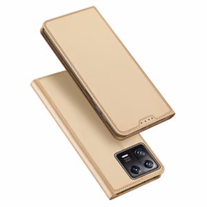 Dux Ducis Skin Pro чехол Xiaomi 13 флип кошелёк для карт золотой с подставкой