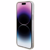 Guess IML Iridescent Magnetinis dėklas telefonui iPhone 15 Pro - rožinis