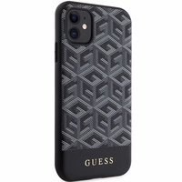 Guess GUHMN61HGCFSEK iPhone 11 / Xr 6.1" juodas/juodas hardcase GCube Stripes MagSafe