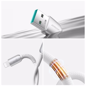 USB kabelis Joyroom S-A51 USB-A to Lightning 3A 1.2m pilkas