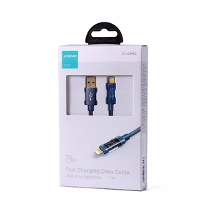 Kabelis su USB-A / "Lightning" / 2,4A / 1,2 m "Joyroom" S-UL012A12 (mėlynas)