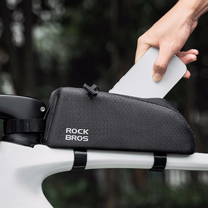 Rockbros viršutinio vamzdžio rėmo krepšys 0.9 l - juoda