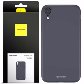 Spacecase silikoninis dėklas iPhone Xr juodas