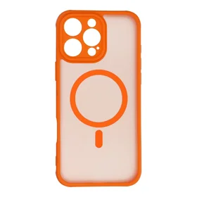 FULL MATTE MAG COVER dėklas telefonui suderinamas su Magnetiniu įkrovimu IPHONE 16 Pro Max hermes oranžinė