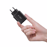 "Tech-Protect" NCA65W-GAN 3 prievadų 65 W sieninis įkroviklis - juodas