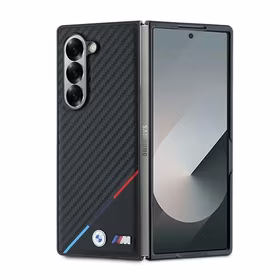 BMW Carbon Tricolor dėklas telefonui Samsung Galaxy Z Fold 6 - juodas