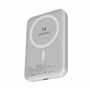 Wozinsky WRW349YWS 10000mAh Magnetinė Išorinė baterija (f) - balta