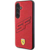 Ferrari Big SF Perforated dėklas telefonui Samsung Galaxy S24+ - raudonas