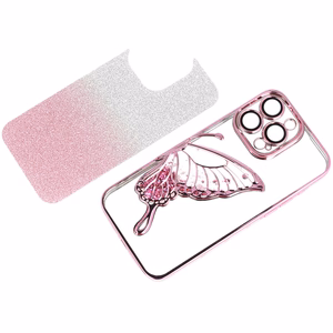 Tel Protect Butterfly vandens dėklas telefonui Iphone 12 Pro rožinis