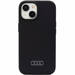 Audi Silikoninis dėklas iPhone 15 - juodas