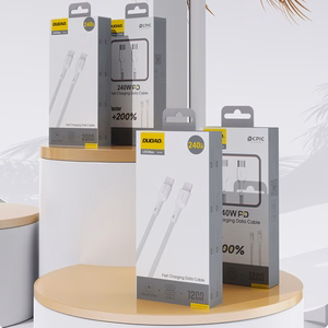Dudao L9C Max 240W PD USB-C - USB-C kabelis 1.2m - baltas