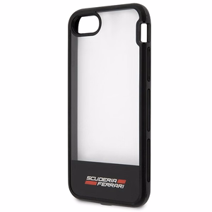 Ferrari Racing Shield dėklas telefonui iPhone 7 / 8 / SE 2020 / SE 2022 - Pusiau skaidrus