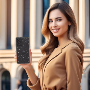 Dėklas telefonui Crystal Glitter Case Samsung Galaxy A33 5G - sidabrinis
