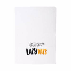 Snoopy Lazy Days A5 užrašų knygelė pliušiniu viršeliu