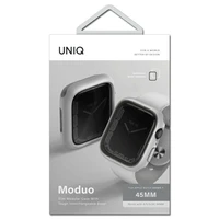 Uniq Moduo dėklas Apple Watch 4/5/6/7/8/SE/SE2 44/45mm - kreminė pilka