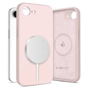 Tech-Protect Skystas silikoninis Magnetinis iPhone 16e dėklas - rožinė