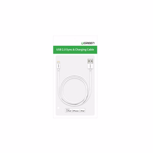 Ugreen US155 20728 USB-A / Lightning MFi 2.4A кабель 1m - белый