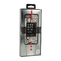 Dėklas SNAKE odinis IPHONE XS MAX baltas