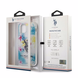 US Polo USHCP12MPCUSML Tie & Dye Collection dėklas, skirtas iPhone 12 / 12 Pro 6.1", įvairiaspalvis