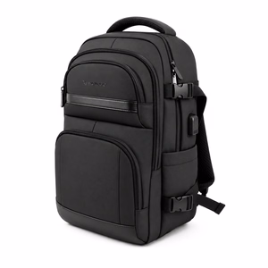 Wozinsky WPW-20L Backpack with Laptop Pocket for 15" Travel 40x20x25 cm for Hand Luggage - Black