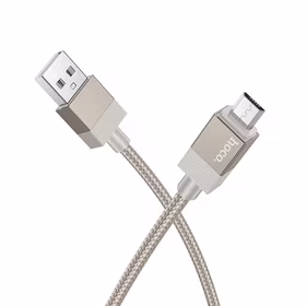Kabelis USB A į Micro USB Hoco 2,4A 1 m X110 auksinis