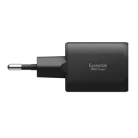 Spigen Essential EE352EU USB-C / USB-A 35W sieninis ikroviklis - Juodas