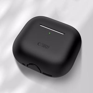 Tech-Protect Silikoninis dėklas ausinėms Apple AirPods 4 - juodas