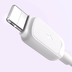 Joyroom Multi-Color Series A14 Lightning / USB-A 2.4A 1.2 m kabelis - baltas