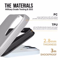 Dėklas Perfectionists Triangle Mag Case Apple iPhone 16 sidabrinis