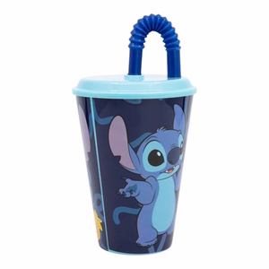 Disney Stitch Palms puodelis su šiaudeliu, 430 ml