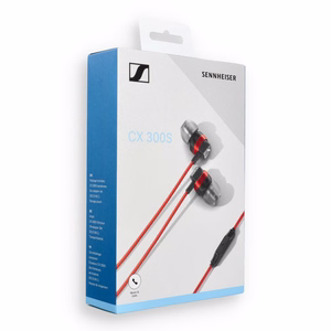 Laidinės ausinės Sennheiser CX 300S, Jack 3,5 mm, raudonos