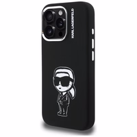 Karl Lagerfeld Silikoninis Karl Sketch MagSafe Dėklas for iPhone 16 Pro Max - juodas