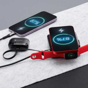 FORCELL F-ENERGY daugiafunkcinis įkroviklis 45W 6in1 su USB A ir USB C lizdais, išorinė baterija 15000mAh ir belaidis įkrovimas 15W