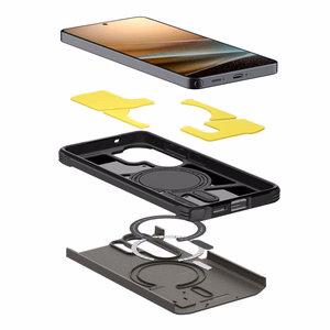 SPIGEN dėklas TOUGH ARMOR, suderinamas su MagSafe, skirtas SAMSUNG S26 Ultra bronzos spalvos