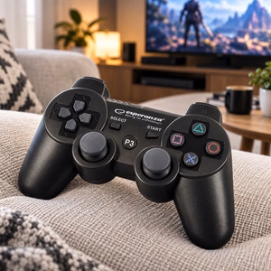 Esperanza EGG109K žaidimų valdiklis juodas Bluetooth Joystick analoginis Playstation 3