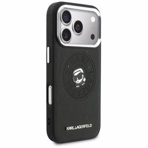 Karl Lagerfeld Point & Karl Sketch MagSafe Dėklas for iPhone 17 Pro Max - juodas