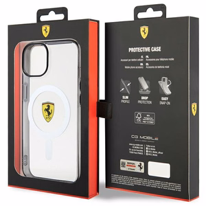 Ferrari FEHMP14MURKT iPhone 14 Plus 6.7" skaidrus/permatomas kietas dėklas Outline Magnetinis