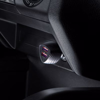FORCELL F-ENERGY Carbon CC50-2A automobilinis įkroviklis 2 x USB A QC3.0 3A 36W juodas